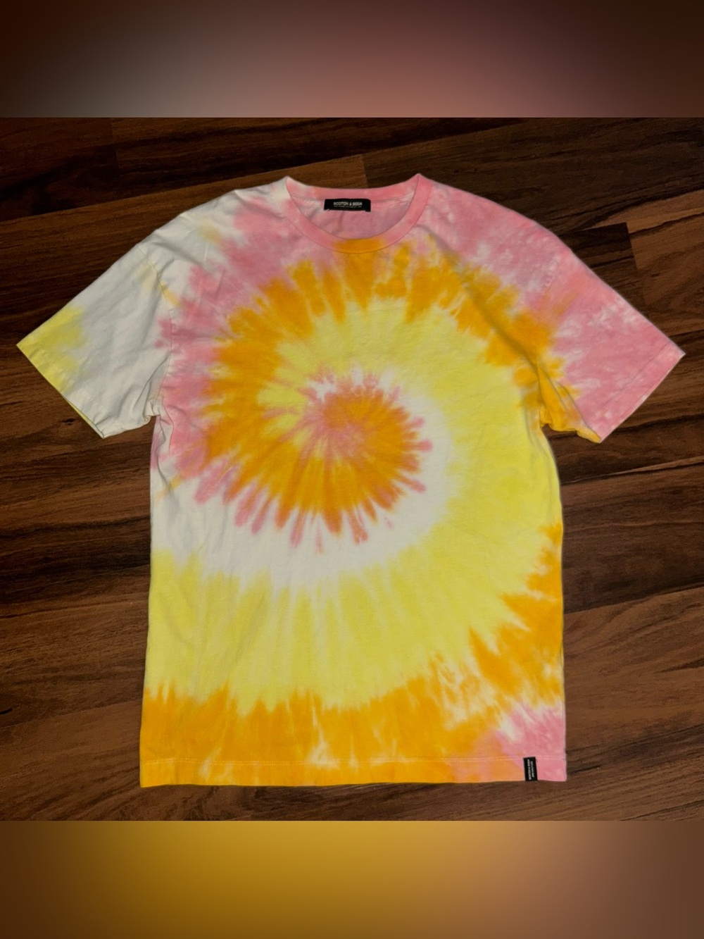 Scotch & Soda Tie Dye Sunday Sunshine Brigade Graphic Tee Size Medium T-shirt